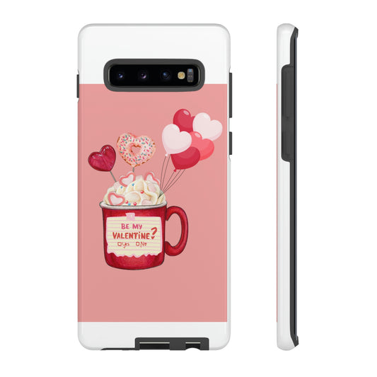 Valentine's donut heart on a mug - Phone case